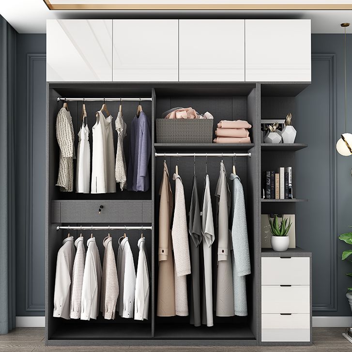 Witte kleur garderobe eigentijdse stijl houten garderobe kast met lade