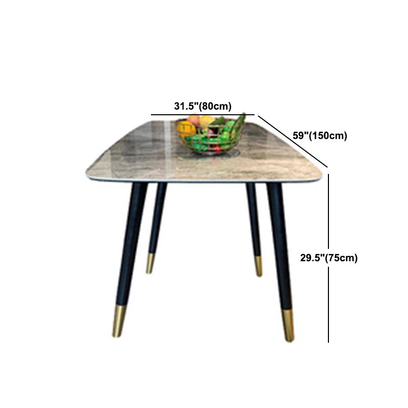 Table à manger gris de style moderne