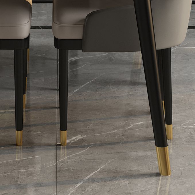 Glam 1/5/7 Pieces Dining Set Rectangle Dining Table Set for Home Use Clearhalo 'Dining Room Sets' 'Dining Tables & Seating' 'dining_room_set' 'furn' 'furn_dining_room_set' 'Furniture' 'furniture_dining_room_set' 'Kitchen & Dining Furniture' 'kitchen&dining_furn' 'kitchen' 1200x1200_1369661f-afa1-4e7c-a955-ffbd9a374ffc