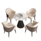 Simplicity Style Sintered Stone Dining Table Single Pedestal Base Round Table for Home Clearhalo ' dining_table' 'Dining Tables & Seating' 'Dining Tables' 'furn' 'furn_dining_table' 'Furniture' 'furniture_dining_table' 'Kitchen & Dining Furniture' 'kitchen&dining_furn' 'kitchen' 'kitchen_dining_table' 1200x1200_136a01b2-d5d1-4aed-8eac-f1eb38731bad