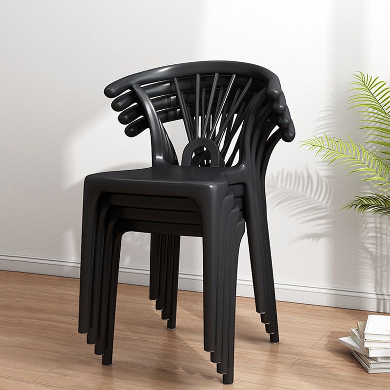 Modern Indoor-Outdoor Plastic Chair Patio Armless Wishbone Single Chair Clearhalo ' kitchen&dining_furn' 'Dining Chairs' 'Dining Tables & Seating' 'dining_chair' 'furn' 'furn_dining_chair' 'Furniture' 'furniture_dining_chair' 'Kitchen & Dining Furniture' 'kitchen' 1200x1200_136aeaff-d431-4d36-81bd-6eb3f962a197