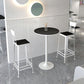 Modern Stone Round Top Bar Table Metal Base Pub Table for Restaurant Clearhalo 'Bar Furniture' 'Bar Tables' 'bar_tables' 'furn' 'furn_bar_tables' 'Furniture' 'furniture_bar_tables' 'Kitchen & Dining Furniture' 1200x1200_136b80a9-0bc7-4edf-9207-9ac4656a6574
