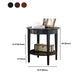 Wood Round Top Side Table 24" Tall 4 Legs End Table with Storage Clearhalo 'Coffee & Accent Tables' 'End & Side Tables' 'end_side_tables' 'furn' 'furn_end_side_tables' 'Furniture' 'Living Room Furniture' 1200x1200_136c44b2-88d1-4649-bcb3-9fed7eb75c36