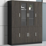 Archivos industriales de la oficina de archivos verticales de marco de madera sólida