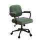 Contemporary Arm Office Chair Desk Chair with Wheels for Bedroom