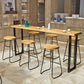 Cafe and Break-room Bistro Bar Desk Modern Rectangle Wood Counter-height Pub Table Clearhalo 'Bar Furniture' 'Bar Tables' 'bar_tables' 'furn' 'furn_bar_tables' 'Furniture' 'furniture_bar_tables' 'Kitchen & Dining Furniture' 'kitchen&dining_furn' 'kitchen' 1200x1200_13702774-6f85-41b7-a9f7-4e0a690e4215