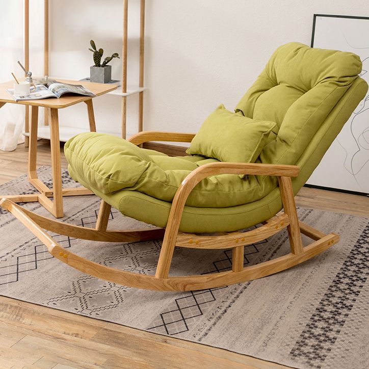 Chaute à bascule canapé de loisir de style contemporain chaise à bascule intérieure avec coussin