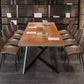 Metal Industrial Rectangle Dining Table Pine Wood Top Table for Kitchen Clearhalo ' dining_table' 'Dining Tables & Seating' 'Dining Tables' 'furn' 'furn_dining_table' 'Furniture' 'furniture_dining_table' 'Kitchen & Dining Furniture' 'kitchen&dining_furn' 'kitchen' 'kitchen_dining_table' 1200x1200_13717fe6-d71e-47e3-bc83-107e49d4bb51
