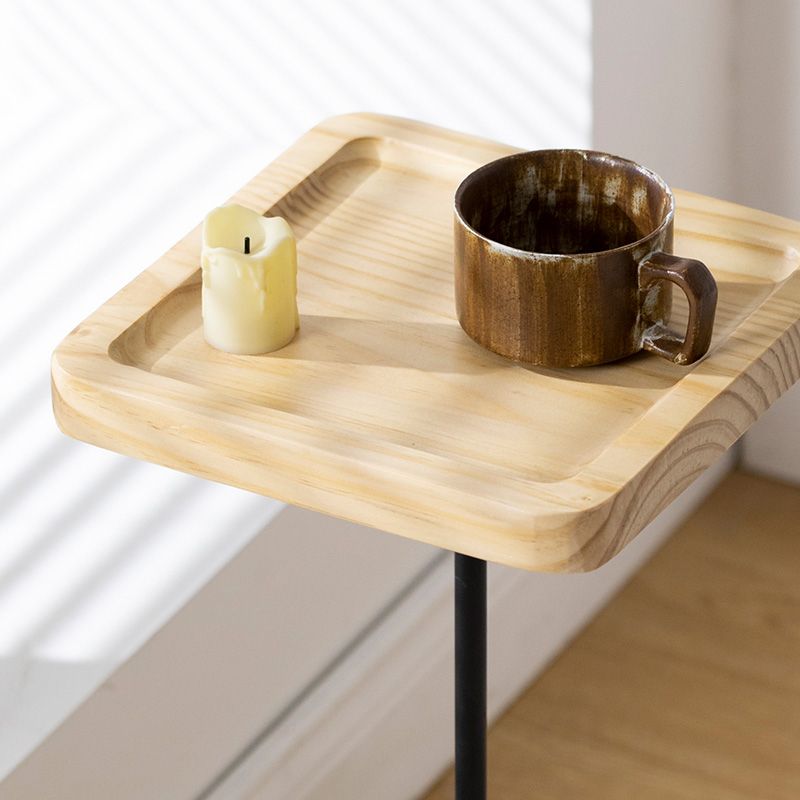 21,65 "Table de l'extrémité latérale de style contemporain piédestal de canapé rond