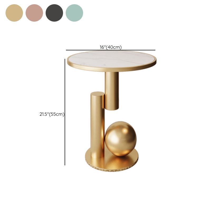 Glam bedkast metalen accenttafel nachtkastje voor slaapkamer