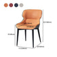 Silla de comedor contemporánea sillas laterales de comedor con patas de metal