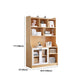 Contemporary Style Standard Bookshelf 11.8-Inch Wide Engineered Wood Bookcase for Home