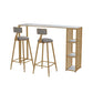 Glam Rectangle Bar Set Storage 1/2/3 Pieces Stone Counter Height Set in Gold Clearhalo 'Bar Furniture' 'furn' 'furn_home_bar_bar_sets' 'Furniture' 'Home Bars & Bar Sets' 'home_bar_bar_sets' 'Kitchen & Dining Furniture' 1200x1200_13739dc3-140e-4537-abe7-582f3515623e