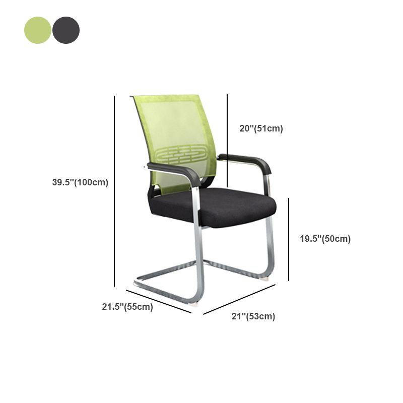 21"W Contemporary Arm Chair Black Breathable AirGrid Upholstered Desk Chair Clearhalo 'furn' 'furn_office_chair' 'Furniture' 'Office Chairs' 'Office Furniture' 'office_chair' 1200x1200_13756521-e982-4f17-a56b-8a29fc719871