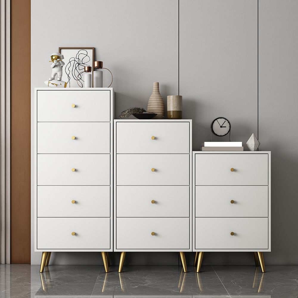 Vertical Glam Storage Chest Wooden Soft-Close Drawers Dresser with Metal Feet Clearhalo 'Bedroom Furniture' 'Dressers & Chests' 'dressers_chests' 'furn' 'furn_dressers_chests' 'Furniture' 1200x1200_13759d8d-86e7-4bee-bdf3-557ca3f5186b