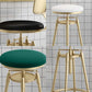 Upholstered Adjustable Height Bar Stool Industrial Iron Frame Stool Clearhalo 'Bar Furniture' 'Bar Stools' 'bar_stools' 'furn' 'furn_bar_stools' 'Furniture' 'Kitchen & Dining Furniture' 1200x1200_1375e40c-3109-4e9d-a262-c9d43a4af778