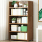 Modern Bamboo Shelf Bookcase Brown Closed Back Book Shelf for Study Room Clearhalo 'Bookcases' 'furn' 'furn_bookcases' 'Furniture' 'Office Furniture' 1200x1200_1379cbae-f0ad-4db5-9ca5-f9cd8df3eb5a