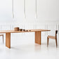 Matte Finish Dining Table with Double Pedestal Pine Wood Dinette Table for Kitchen Clearhalo 'Dining Tables & Seating' 'Dining Tables' 'dining_table' 'furn' 'furn_dining_table' 'Furniture' 'Kitchen & Dining Furniture' 1200x1200_137a25eb-8722-447e-8f7f-93af63153e35