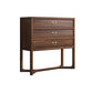 Dark Brown 3 Drawers Chest 14.97" Wide Solid Wood Accent Chest Clearhalo 'Cabinets & Chests' 'cabinets_chests' 'furn' 'furn_cabinets_chests' 'Furniture' 'Living Room Furniture' 1200x1200_137a7ff0-2a4b-493a-b643-4aede48a9e1d