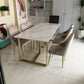 Sintered Stone White Dining Table Luxury Double Pedestal Table for Dining Room Clearhalo ' dining_table' 'Dining Tables & Seating' 'Dining Tables' 'furn' 'furn_dining_table' 'Furniture' 'furniture_dining_table' 'Kitchen & Dining Furniture' 'kitchen&dining_furn' 'kitchen' 'kitchen_dining_table' 1200x1200_137fb817-0c58-4898-890c-a8c1c63adb95