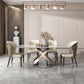 Nordic Sintered Stone Top Dining Set Rectangle 1/2/5/6 Pieces Dinette Table Set Clearhalo 'Dining Room Sets' 'Dining Tables & Seating' 'dining_room_set' 'furn' 'furn_dining_room_set' 'Furniture' 'Kitchen & Dining Furniture' 1200x1200_137fb822-db59-421a-aa8d-9cdf8616093c