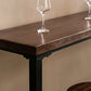 Dark Brown Bar Set with Pine Wood Top 1/2/5/9 Pieces Industrial Rectangle Pub Table Set Clearhalo 'Bar Furniture' 'furn' 'furn_home_bar_bar_sets' 'Furniture' 'Home Bars & Bar Sets' 'home_bar_bar_sets' 'Kitchen & Dining Furniture' 1200x1200_13806b42-55be-46fa-b460-eacb7859ca2d