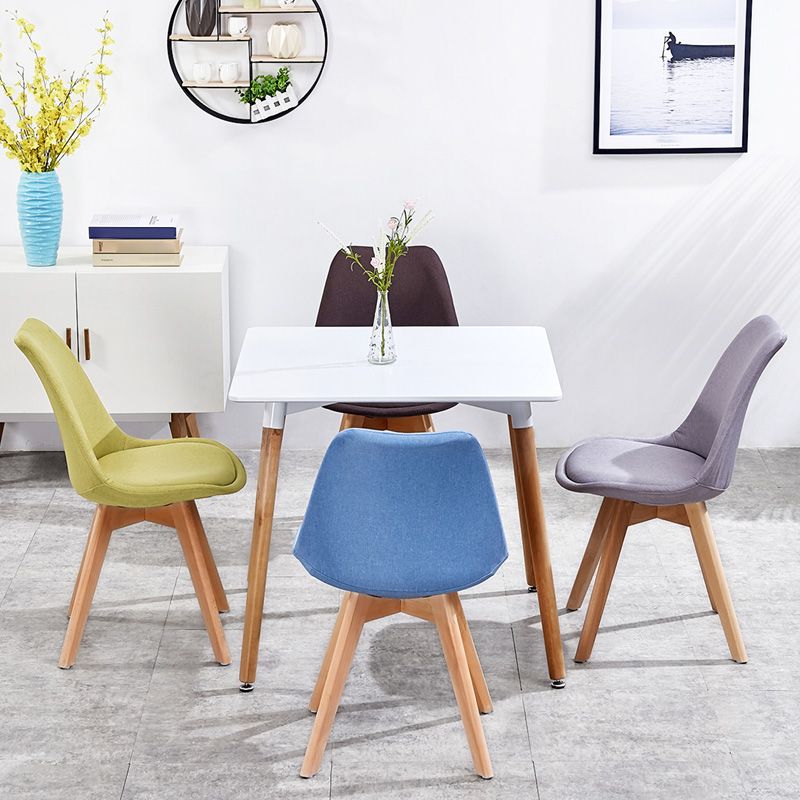 Contemporary Style Dining Room Chair Solid Back Armless Chair for Kitchen Clearhalo ' kitchen&dining_furn' 'Dining Chairs' 'Dining Tables & Seating' 'dining_chair' 'Furniture' 'furniture_dining_chair' 'Kitchen & Dining Furniture' 'kitchen' 1200x1200_1380ae90-31ab-47ae-bf63-bd83fd77c650