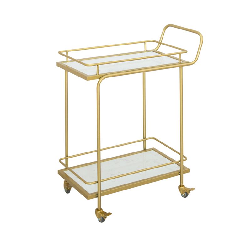 Contemporary 33.86"H Rolling Prep Table Rectangular Metal Prep Table for Home Use Clearhalo 'furn' 'furn_kitchen_islands_carts' 'Furniture' 'Kitchen & Dining Furniture' 'Kitchen Islands & Carts' 'kitchen_islands_carts' 1200x1200_1383c87f-aaba-4609-a06b-cab8dfc99a67