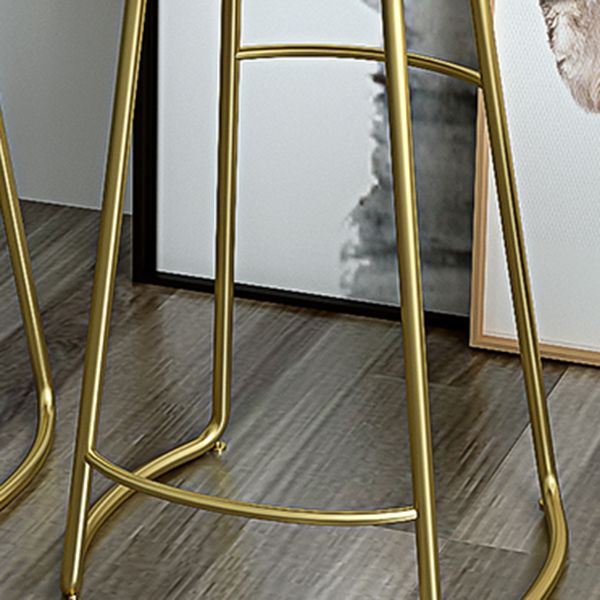 ソリッドウッドバックレスバーチェアインダストリアルアームレスメタルレッグバースツール