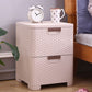 Plastic Beige Non-Hanging Armoire Modern Storage Cabinet for Bedroom