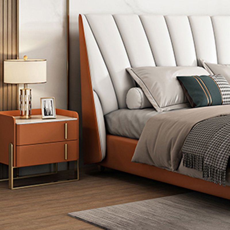 Glam -dennenladen omvatten accenttafel nachtkastje 20 "lang met benen