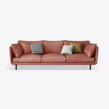 3 Seater 33.4"H Faux Leather Square Arm Sofa for Living Room Clearhalo 'furn' 'furn_sofas' 'Furniture' 'furniture_sofas' 'Living Room Furniture' 'Sofa' 'sofas' 1200x1200_138da6f9-e2bb-4f02-961b-1017d3a6a2cb