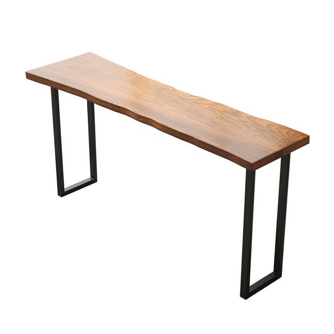 Table de Bar en Métal et Bois Table à Hauteur de Bar Industrielle pour Salle à Manger