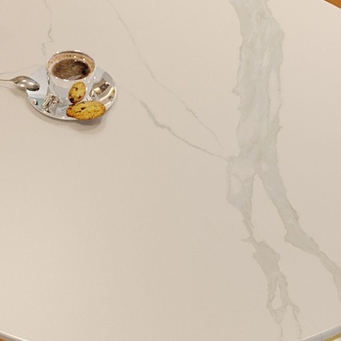 White Stone Top Counter-height Pub Table Contemporary Legs Bar Dining Table Clearhalo 'Bar Furniture' 'Bar Tables' 'bar_tables' 'furn' 'furn_bar_tables' 'Furniture' 'Kitchen & Dining Furniture' 1200x1200_138e663d-613a-4497-a8d0-bc4b7aeb7e52