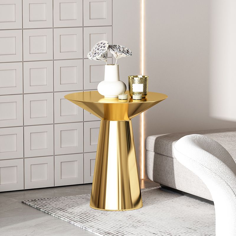 22,24 "tavolo laterale rotondo alto alto tavolo da piedistallo in acciaio inossidabile