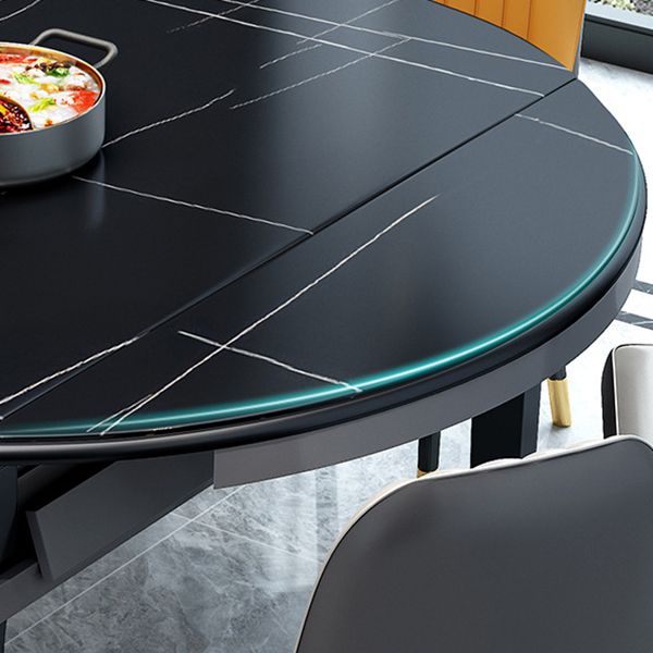 Mesa plegable extensible contemporánea, mesa base de madera maciza para comedor