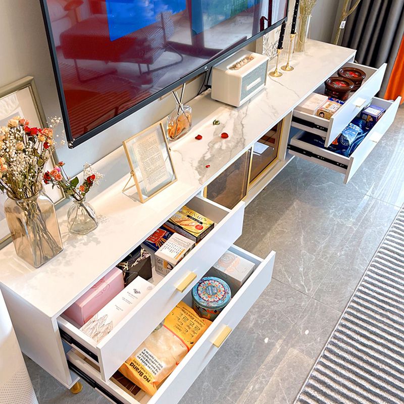 Glam Stone Stone TV stand 4 cassetti TV in stoccaggio chiuso