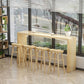 Modern Rectangular Pub Table Set 1/5/9 Pieces Wooden Counter Table with Backless Stools Clearhalo 'Bar Furniture' 'furn' 'furn_home_bar_bar_sets' 'Furniture' 'Home Bars & Bar Sets' 'home_bar_bar_sets' 'Kitchen & Dining Furniture' 1200x1200_1392f452-6b50-467d-af54-c943069b276d