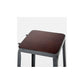 Industrial Metal Stool Faux Leather Cushion Footrest Stool for Bar