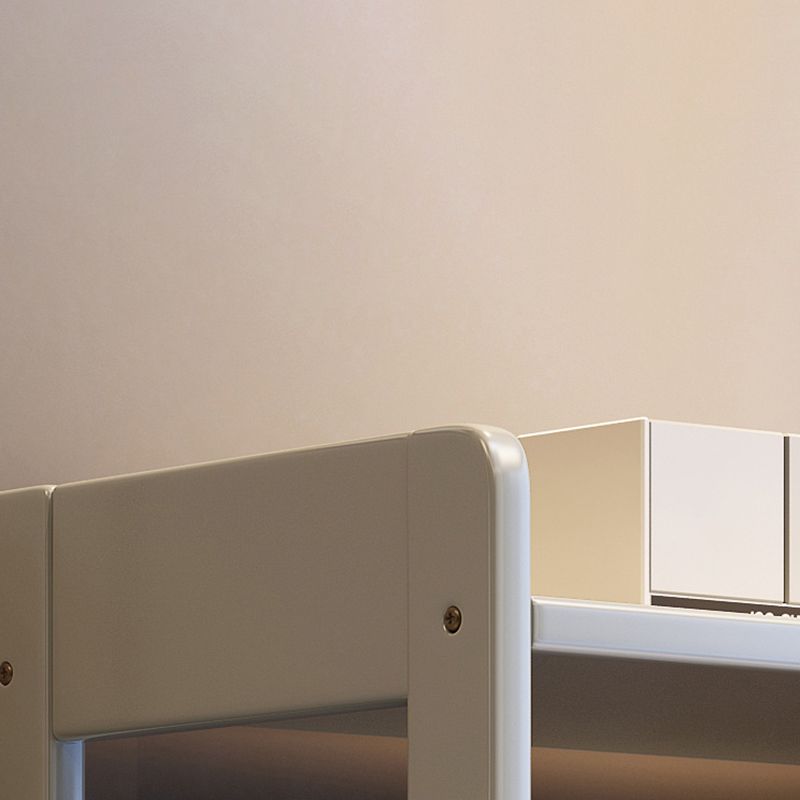 Modern Wooden Bookcase Etagere Open Back Bookshelf with Rectangular Shelves