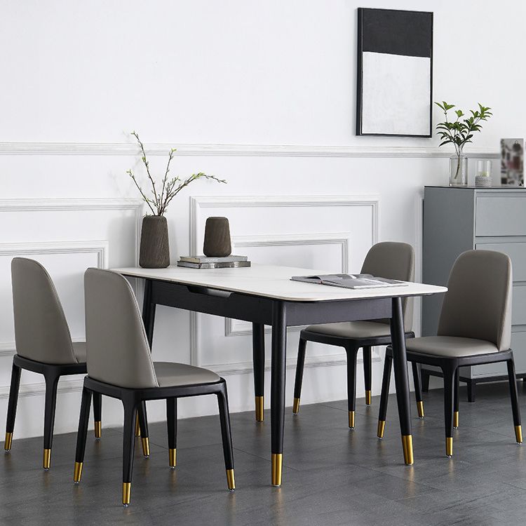 Modern 1/2/5/7 Pieces Dinette Set Rectangle Dining Table Set Clearhalo 'Dining Room Sets' 'Dining Tables & Seating' 'dining_room_set' 'furn' 'furn_dining_room_set' 'Furniture' 'furniture_dining_room_set' 'Kitchen & Dining Furniture' 'kitchen&dining_furn' 'kitchen' 1200x1200_13952cb4-dc91-40fe-a192-5bbe49582460