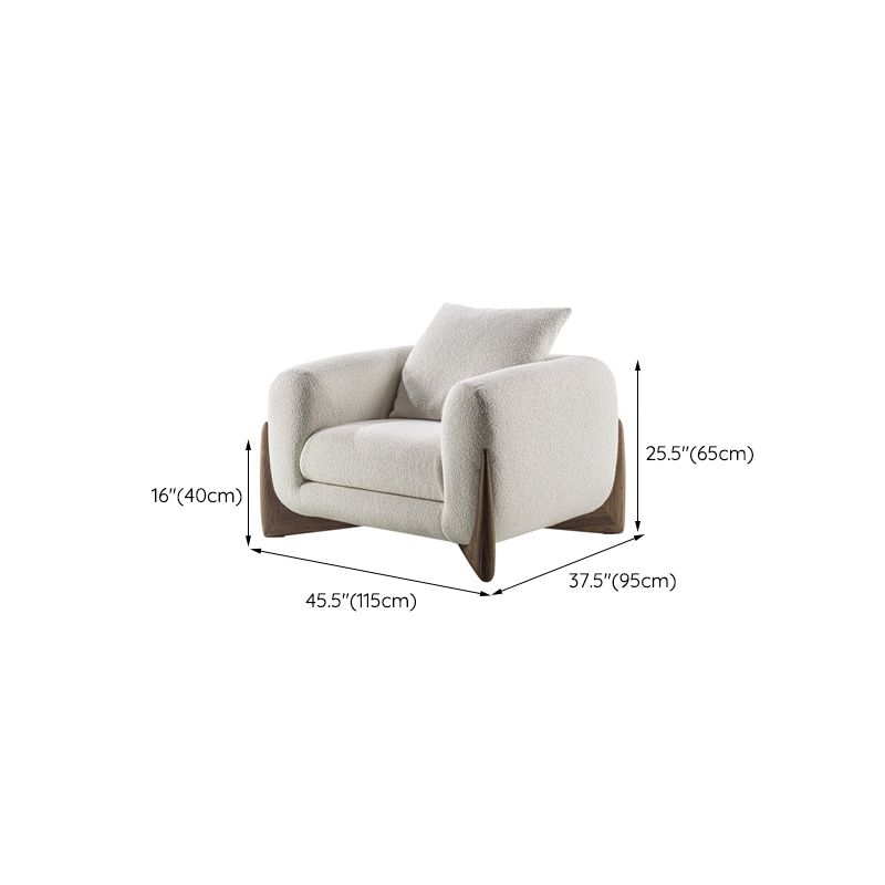 Couleur solide contemporain mousse de mousse de mousse unique Sofa de siège pour le salon