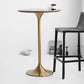 Contemporary Round Bar Height Table Metal Pedestal Bar Table for Cafe and Breakroom Clearhalo 'Bar Furniture' 'Bar Tables' 'bar_tables' 'furn' 'furn_bar_tables' 'Furniture' 'Kitchen & Dining Furniture' 1200x1200_1397b2dc-9c15-4fbf-9e0b-e829ddda9cf8