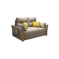Flared Arm Sofa Bed Gray Linen Sewn Pillow Back Folding Sofa with Storage Clearhalo 'furn' 'furn_sofas' 'Furniture' 'Living Room Furniture' 'Sofa' 'sofas' 1200x1200_1398b993-72ef-4777-a9ac-b1cd5992c04b