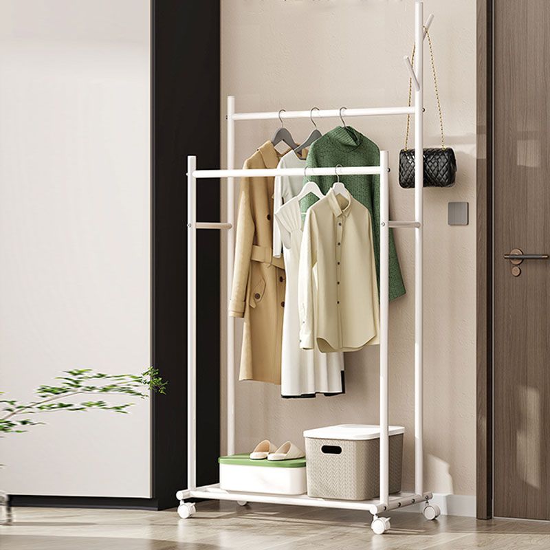 Nordic Hall Stand Stand Hooks and Castors Hall Tree Hanger Sala de dibujo