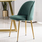 Glam Style 16.5'' Wide Dining Room Chair Solid Back Side Chair with 4 Legs for Home Use Clearhalo ' kitchen&dining_furn' 'Dining Chairs' 'Dining Tables & Seating' 'dining_chair' 'furn' 'furn_dining_chair' 'Furniture' 'furniture_dining_chair' 'Kitchen & Dining Furniture' 'kitchen' 1200x1200_139b8a88-2cc4-4cfd-a5b3-a1d26dbdb1c6