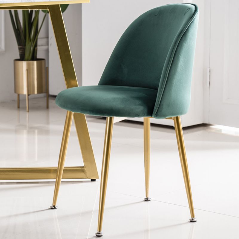 Glam Style 16.5'' Wide Dining Room Chair Solid Back Side Chair with 4 Legs for Home Use Clearhalo ' kitchen&dining_furn' 'Dining Chairs' 'Dining Tables & Seating' 'dining_chair' 'furn' 'furn_dining_chair' 'Furniture' 'furniture_dining_chair' 'Kitchen & Dining Furniture' 'kitchen' 1200x1200_139b8a88-2cc4-4cfd-a5b3-a1d26dbdb1c6