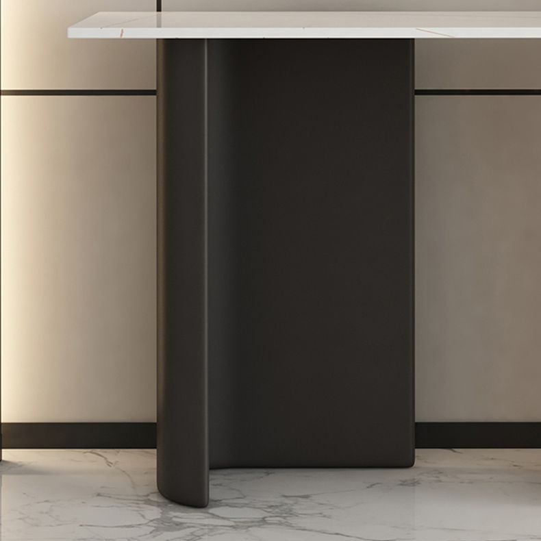 Mesa de acento de piedra de consola glamorante, 13.78 pulgadas de ancho