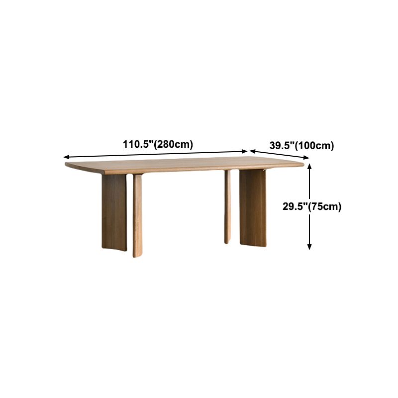 Rectangle Pine Wood Table Modern Dining Table with 4 Legs for Restaurant Clearhalo 'Dining Tables & Seating' 'Dining Tables' 'dining_table' 'furn' 'furn_dining_table' 'Furniture' 'furniture_dining_table' 'Kitchen & Dining Furniture' 'kitchen' 'kitchen_dining_table' 1200x1200_139c6d26-ff05-4cee-b56d-98387ed8a9de