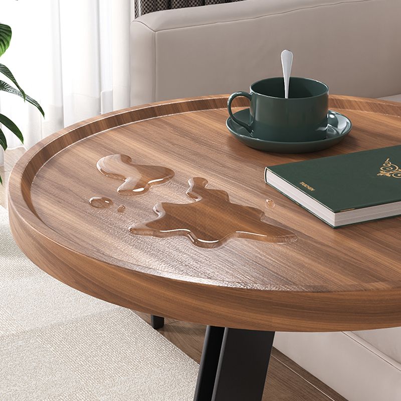 Metal and Wood Side Table Contemporary End Table for Living Room Clearhalo 'Coffee & Accent Tables' 'End & Side Tables' 'end_side_tables' 'furn' 'furn_end_side_tables' 'Furniture' 'Living Room Furniture' 1200x1200_139cd2c0-c738-4d01-85df-0fc78349bdfc